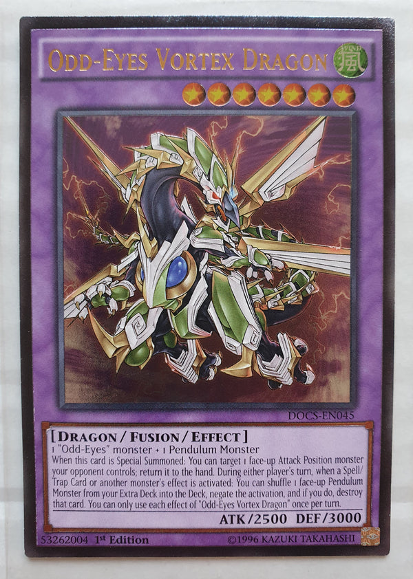 Yugioh - Odd-Eyes Vortex Dragon *Ultimate Rare* DOCS-EN045 (NM)