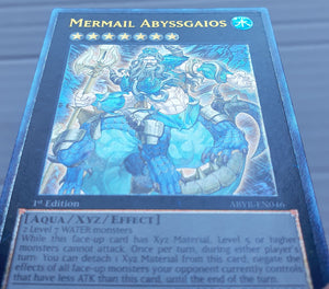 Yugioh - Mermail Abyssgaios *Ultimate Rare* ABYR-EN046 (NM)