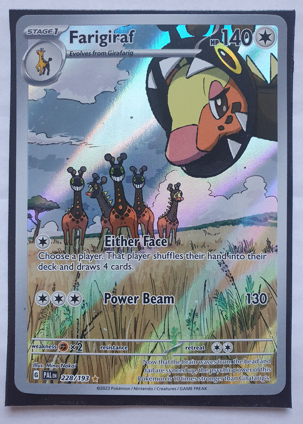 Pokemon - Farigiraf *Illustration Rare* Paldea Evolved 228/193