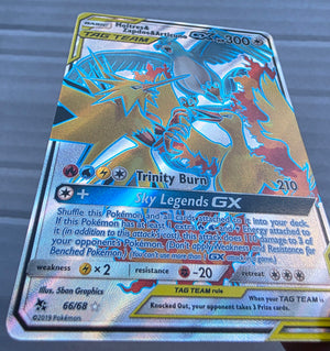 Pokemon - Moltres & Zapdos & Articuno GX *Ultra Rare* Hidden Fates 66/68