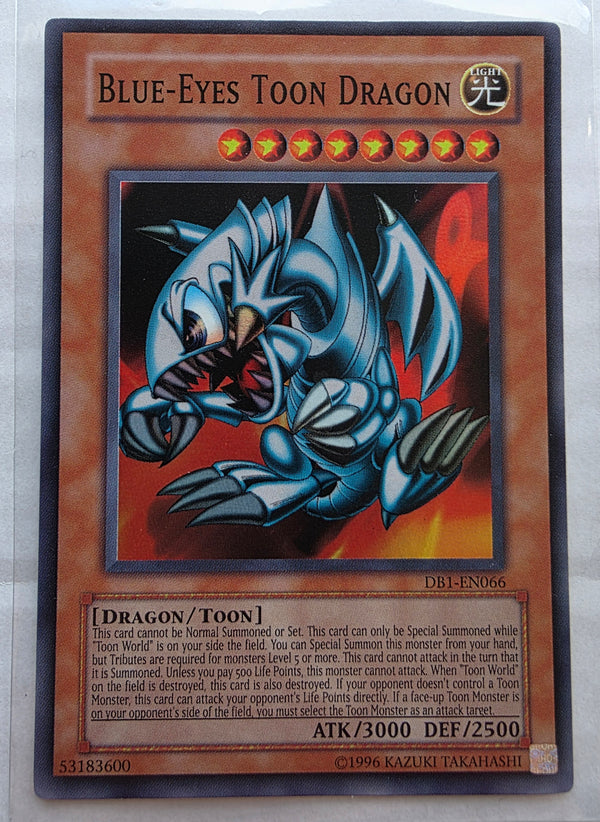 Yugioh - Blue-Eyes Toon Dragon *Super Rare* DB1-EN066
