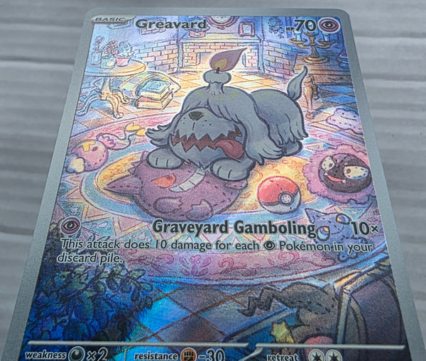 Pokemon - Greavard *Illustration Rare* Scarlet & Violet 214/198