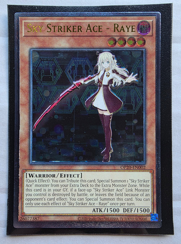Yugioh - Sky Striker Ace - Raye *Ultimate Rare* OP20-EN002
