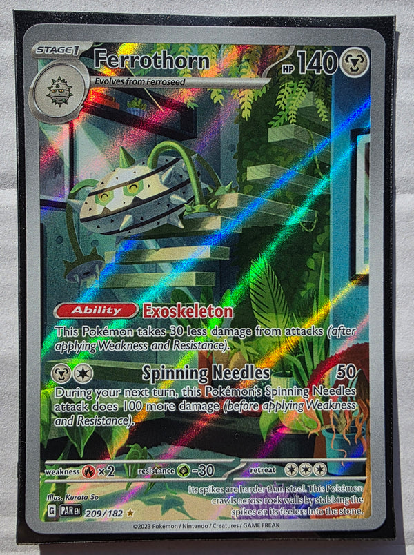 Pokemon - Ferrothorn *Illustration Rare* Paradox Rift 209/182