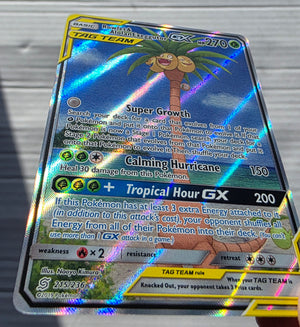 Pokemon - Rowlet & Alolan Exeggutor GX *Alternate Art* Unified Minds 215/236