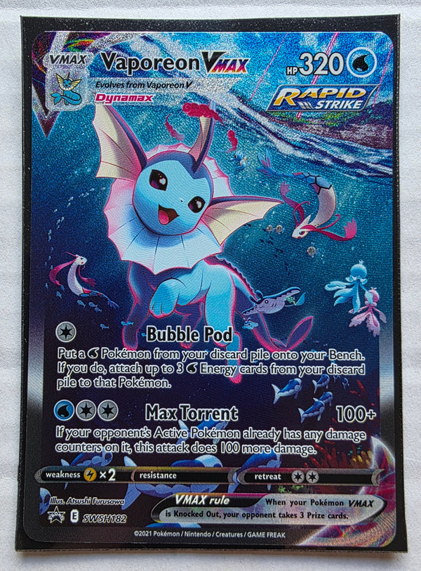 Pokemon - Vaporeon VMAX *Alternate Art* Black Star Promo SWSH182