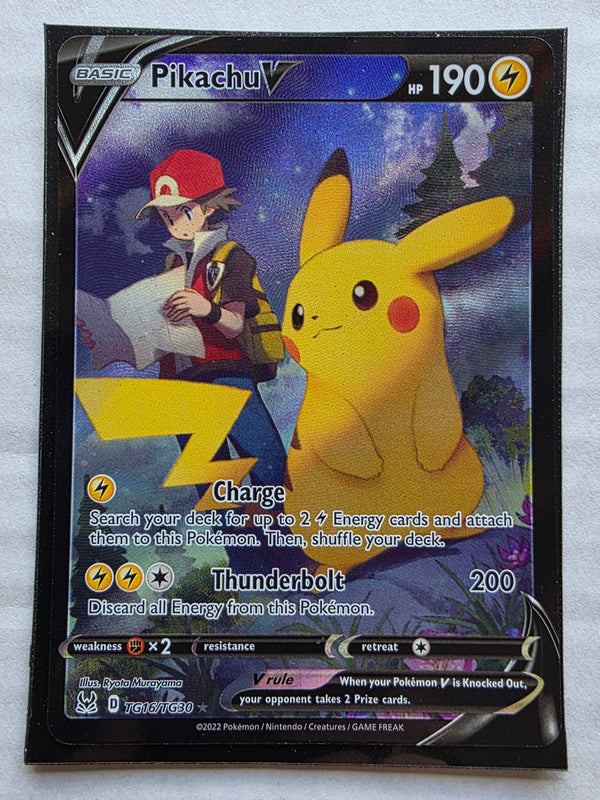 Pokemon - Pikachu V *Ultra Rare* Lost Origin TG16/TG30