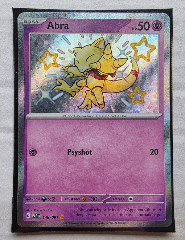 Pokemon - Abra *Shiny Rare* Paldean Fates 148/091