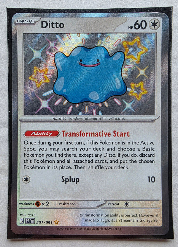 Pokemon - Ditto *Shiny Rare* Paldean Fates 201/091