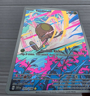 Pokemon - Toedscool *Illustration Rare* Scarlet & Violet 201/198