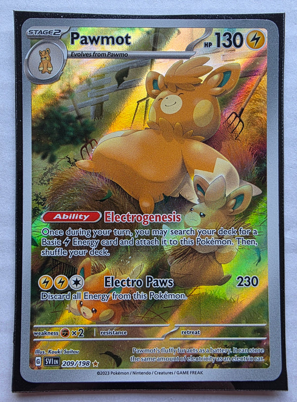 Pokemon - Pawmot *Illustration Rare* Scarlet & Violet 209/198