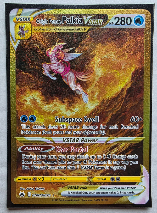 Pokemon - Origin Forme Palkia VSTAR *Secret Rare* Crown Zenith GG67/GG70