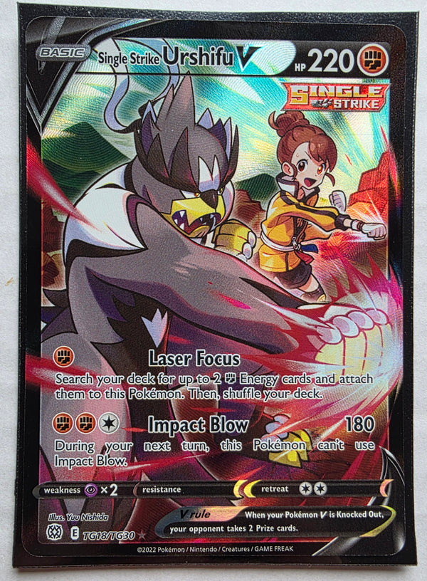 Pokemon - Single Strike Urshifu V *Ultra Rare* Brilliant Stars TG18/TG30