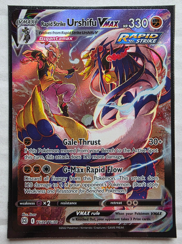 Pokemon - Rapid Strike Urshifu VMAX *Ultra Rare* Brilliant Stars TG21/TG30