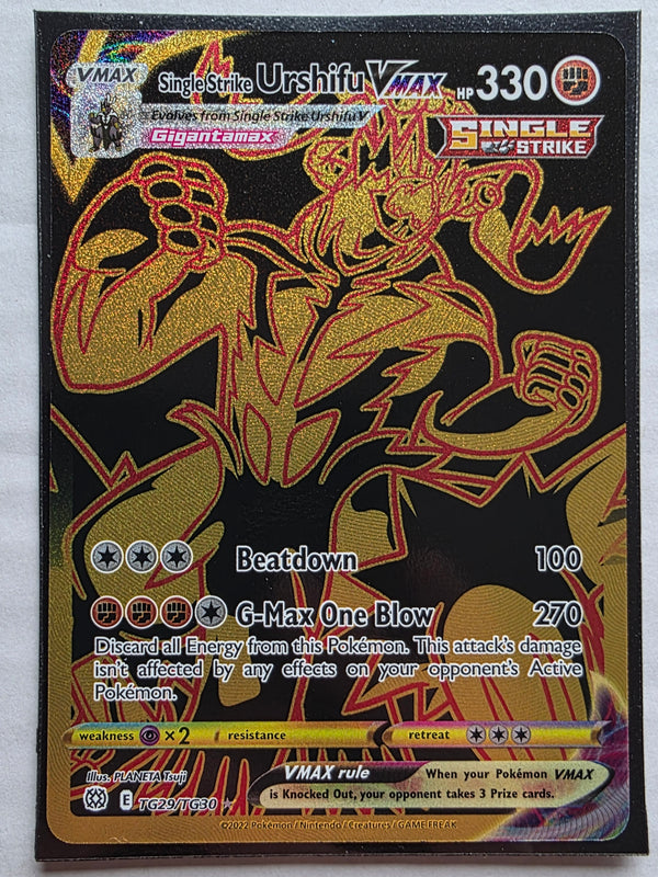Pokemon - Single Strike Urshifu VMAX *Secret Rare* Brilliant Stars TG29/TG30