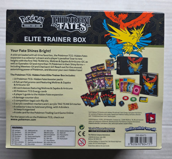 Pokémon - Hidden Fates Elite Trainer Box ETB (SM11.5)