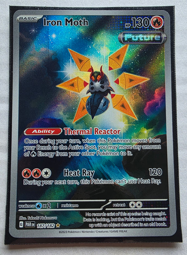 Pokemon - Iron Moth *Illustration Rare* Paradox Rift 187/182
