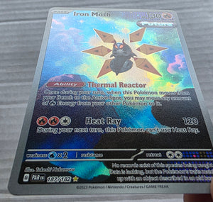 Pokemon - Iron Moth *Illustration Rare* Paradox Rift 187/182