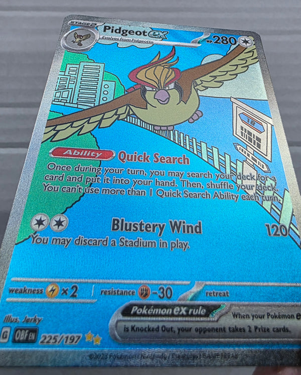 Pokemon - Pidgeot ex *Special Illustration Rare* Obsidian Flames 225/197