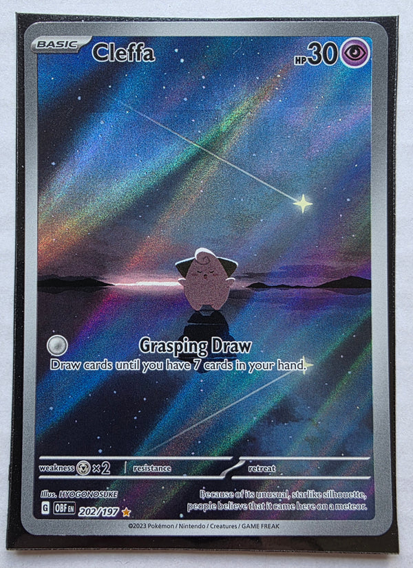 Pokemon - Cleffa *Illustration Rare* Obsidian Flames 202/197