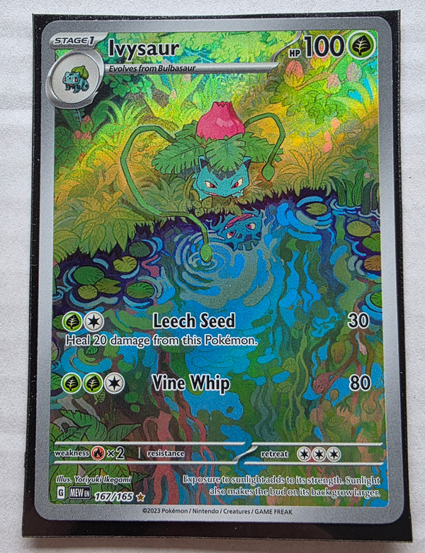 Pokemon 151 - Ivysaur *Illustration Rare* Scarlet & Violet 167/165
