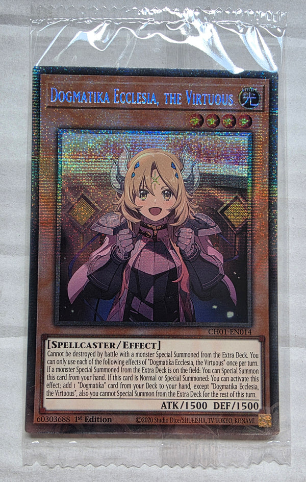 Yugioh - Dogmatika Ecclesia, The Virtuous *Starlight Rare* CH01-EN014 (NM)