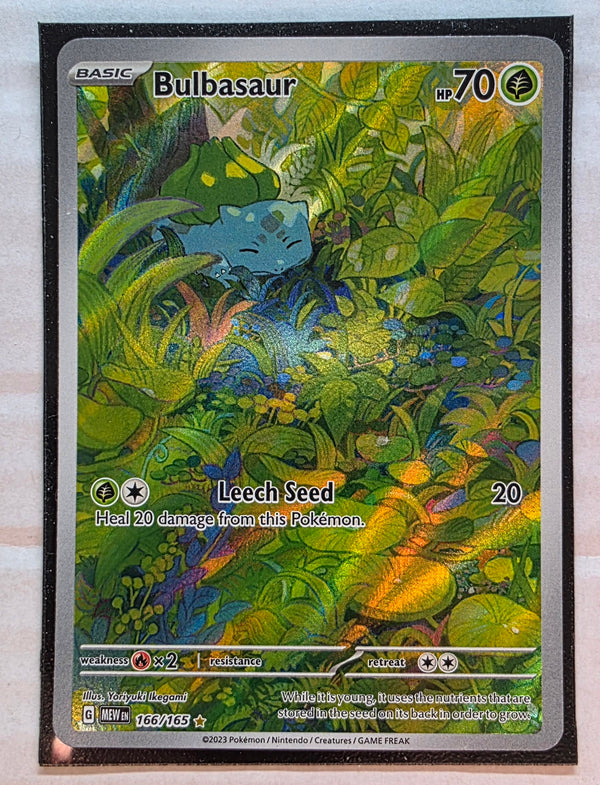 Pokemon 151 - Bulbasaur *Illustration Rare* Scarlet & Violet 166/165