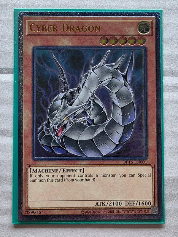 Yugioh - Cyber Dragon *Ultimate Rare* OP16-EN001 (NM)