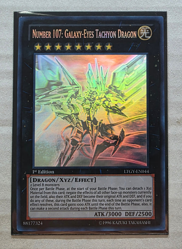 Yugioh - Number 107: Galaxy-Eyes Tachyon Dragon *Ghost Rare* LTGY-EN044