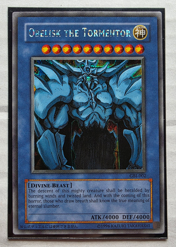 Yugioh - Obelisk the Tormentor *Prismatic Secret Rare* GBI-002 (NM)