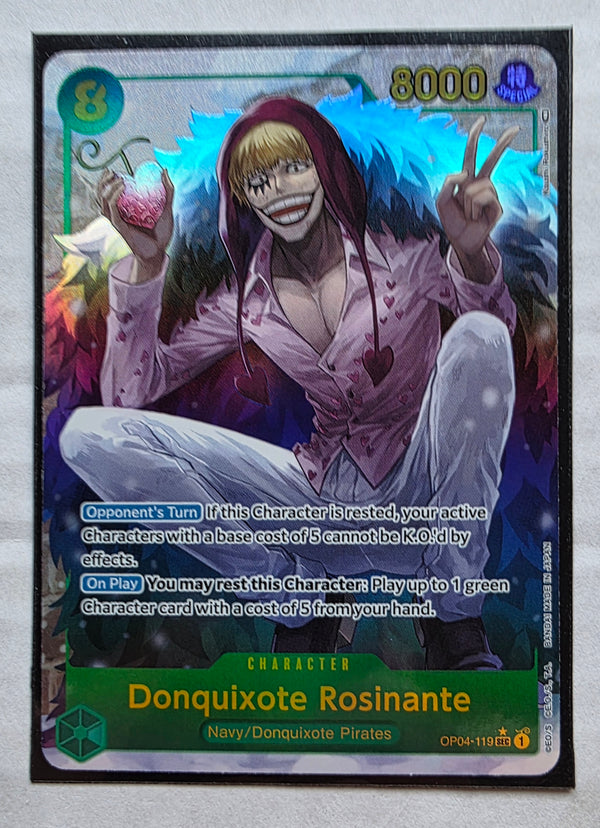 One Piece - Donquixote Rosinante *Alternate Art* Kingdoms of Intrigue OP04-119 (NM)