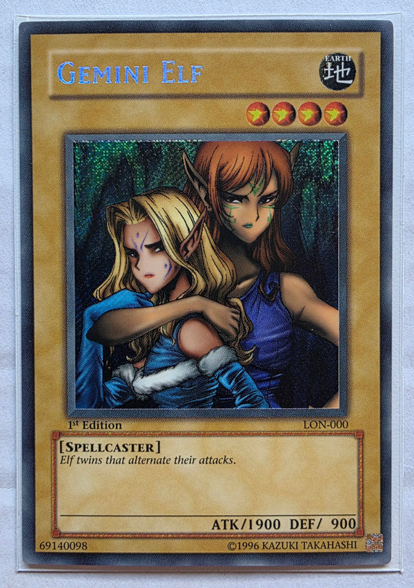 Yugioh - Gemini Elf *Secret Rare* LON-000 (NM)