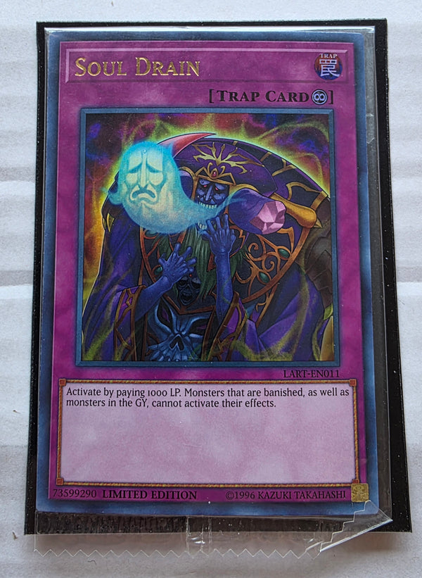 Yugioh - Soul Drain *Ultra Rare* LART-EN011 (Factory Sealed)
