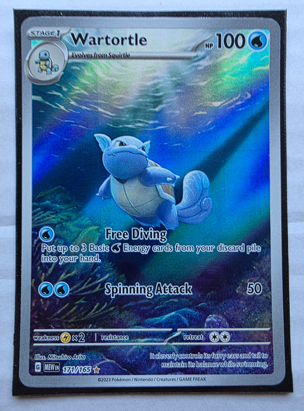 Pokemon 151 - Wartortle *Illustration Rare* Scarlet & Violet 171/165