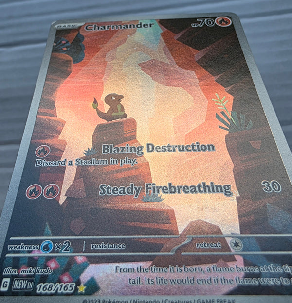 Pokemon 151 - Charmander *Illustration Rare* Scarlet & Violet 168/165