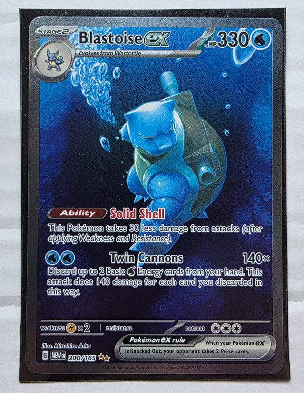 Pokemon 151 - Blastoise ex *Special Illustration Rare* Scarlet & Violet 200/165