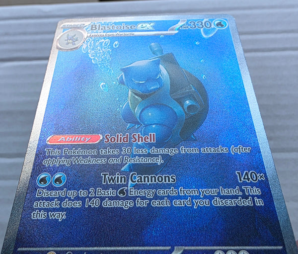 Pokemon 151 - Blastoise ex *Special Illustration Rare* Scarlet & Violet 200/165