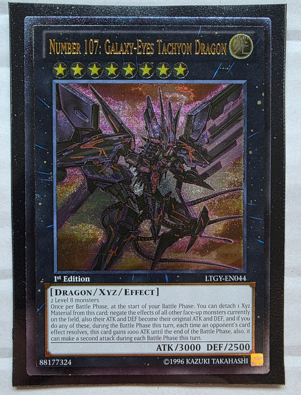 Yugioh - Number 107: Galaxy-Eyes Tachyon Dragon *Ultimate Rare* LTGY-EN044 (NM)