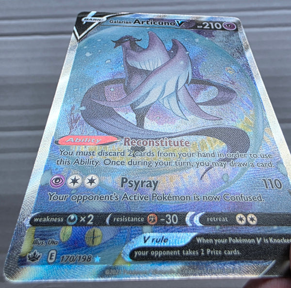 Pokemon - Galarian Articuno V *Alternate Art* Chilling Reign 170/198