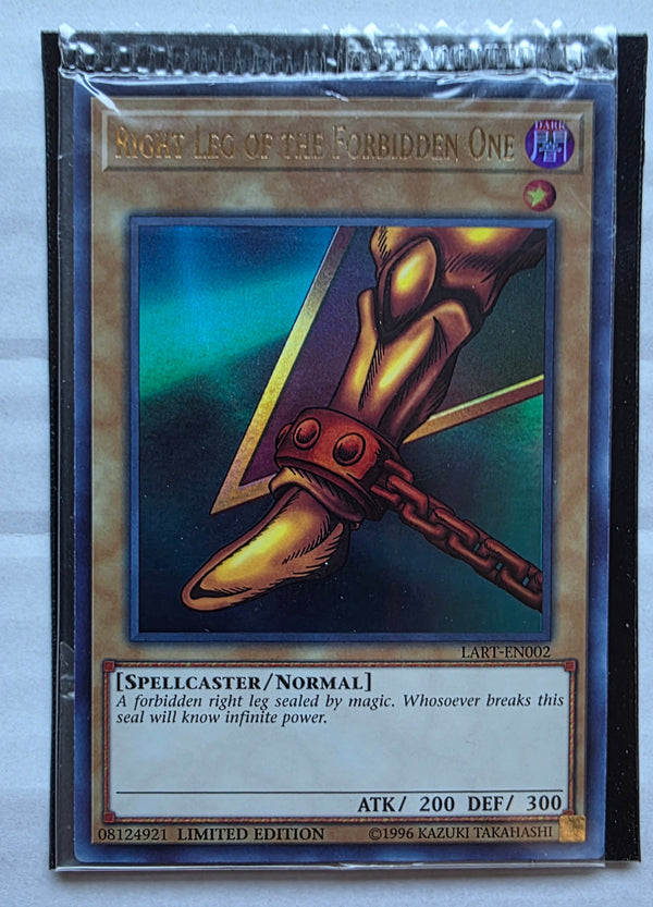 Yugioh - Right Leg of the Forbidden One *Ultra Rare* LART-EN002 [Factory Sealed]