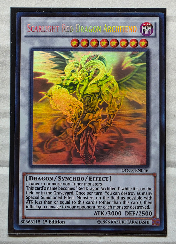 Yugioh - Scarlight Red Dragon Archfiend *Ghost Rare* DOCS-EN046