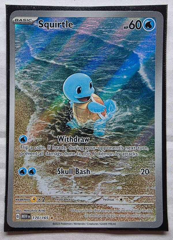 Pokemon 151 - Squirtle *Illustration Rare* Scarlet & Violet 170/165