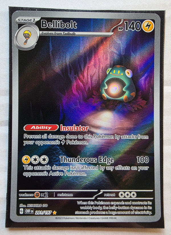 Pokemon - Bellibolt *Illustration Rare* Obsidian Flames 201/197