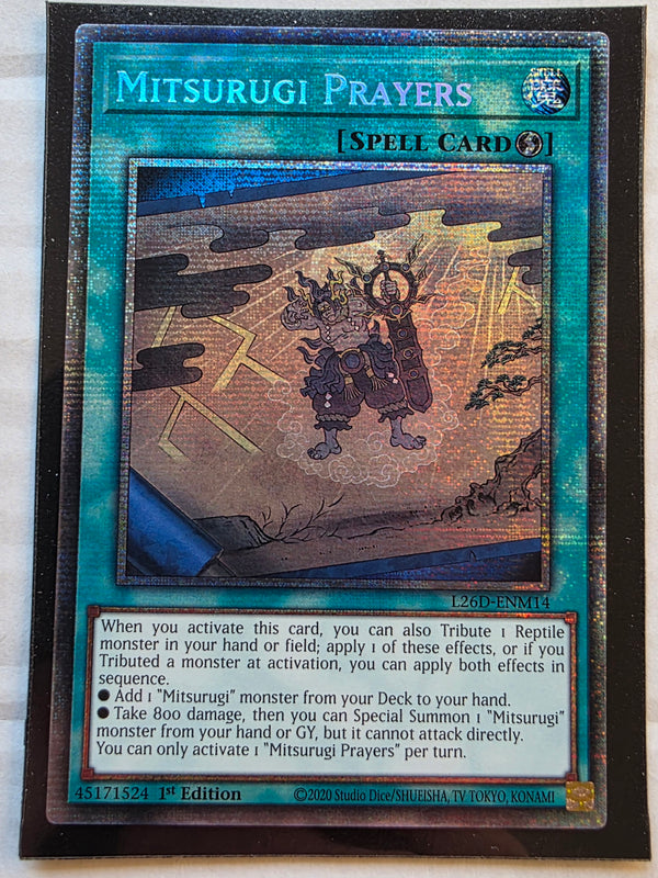 Yugioh - Mitsurugi Prayers *Starlight Rare* L26D-ENM14 (NM)