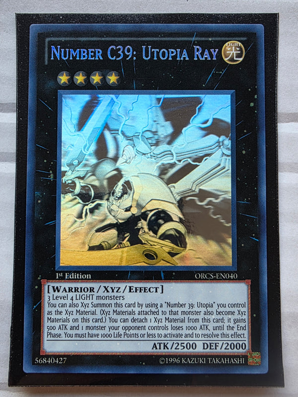 Yugioh Card - Number C39: Utopia Ray *Ghost Rare* ORCS-EN040 (NM)