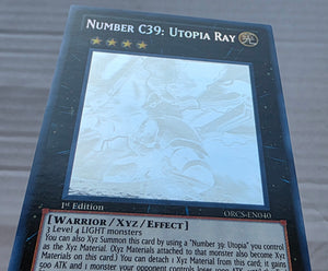 Yugioh Card - Number C39: Utopia Ray *Ghost Rare* ORCS-EN040 (NM)