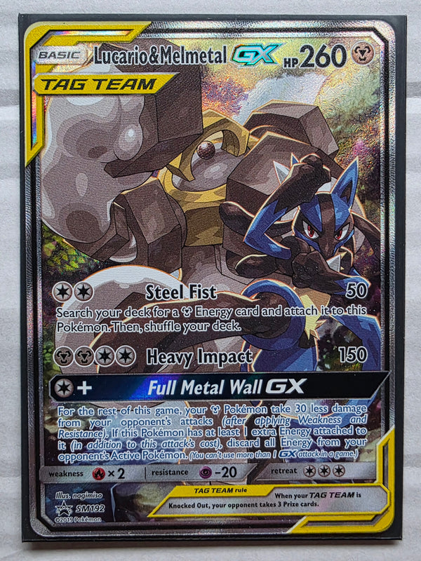 Pokemon - Lucario & Melmetal GX *Ultra Rare* Black Star Promo SM192