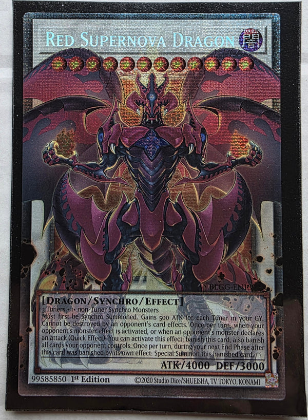 Yugioh - Red Supernova Dragon [Extended Art] *Starlight Rare* BLGG-EN139 (NM)