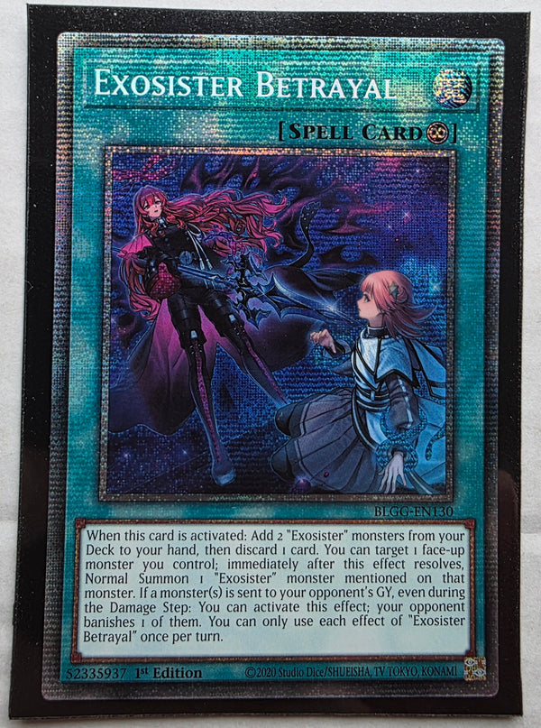 Yugioh - Exosister Betrayal *Starlight Rare* BLGG-EN130 (NM)