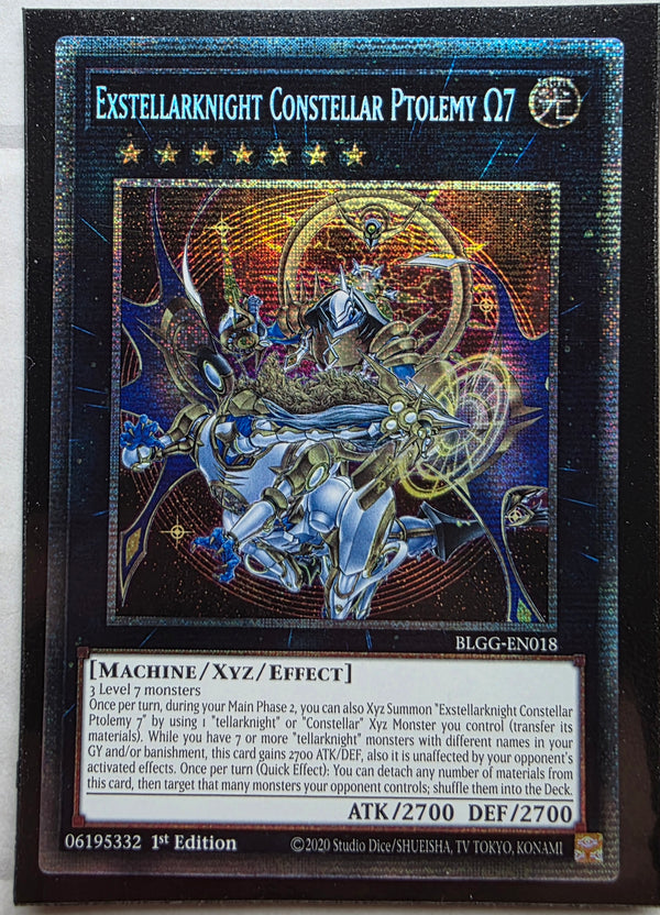 Yugioh - Exstellarknight Constellar Ptolemy Ω7 *Starlight Rare* BLGG-EN018 (NM)